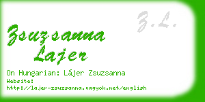 zsuzsanna lajer business card