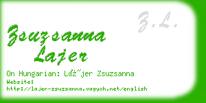 zsuzsanna lajer business card